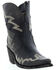 Image #1 - Liberty Black Women's Side Bug & Wrinkle Mosel Short Western Boots - Pointed Toe, Black, hi-res
