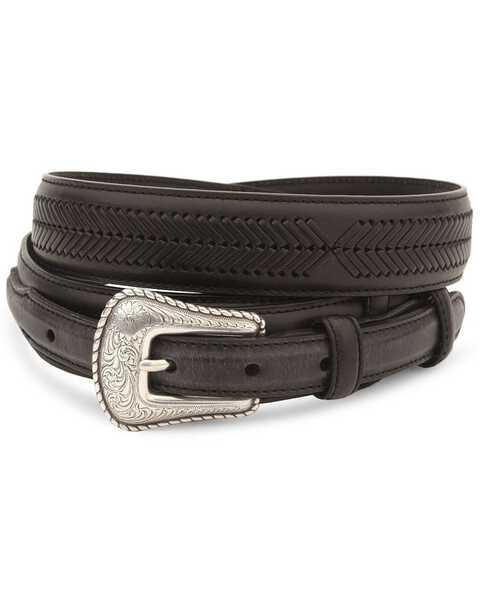 Cody James Men's Leather Ranger Belt - Reg & Big, Black, hi-res