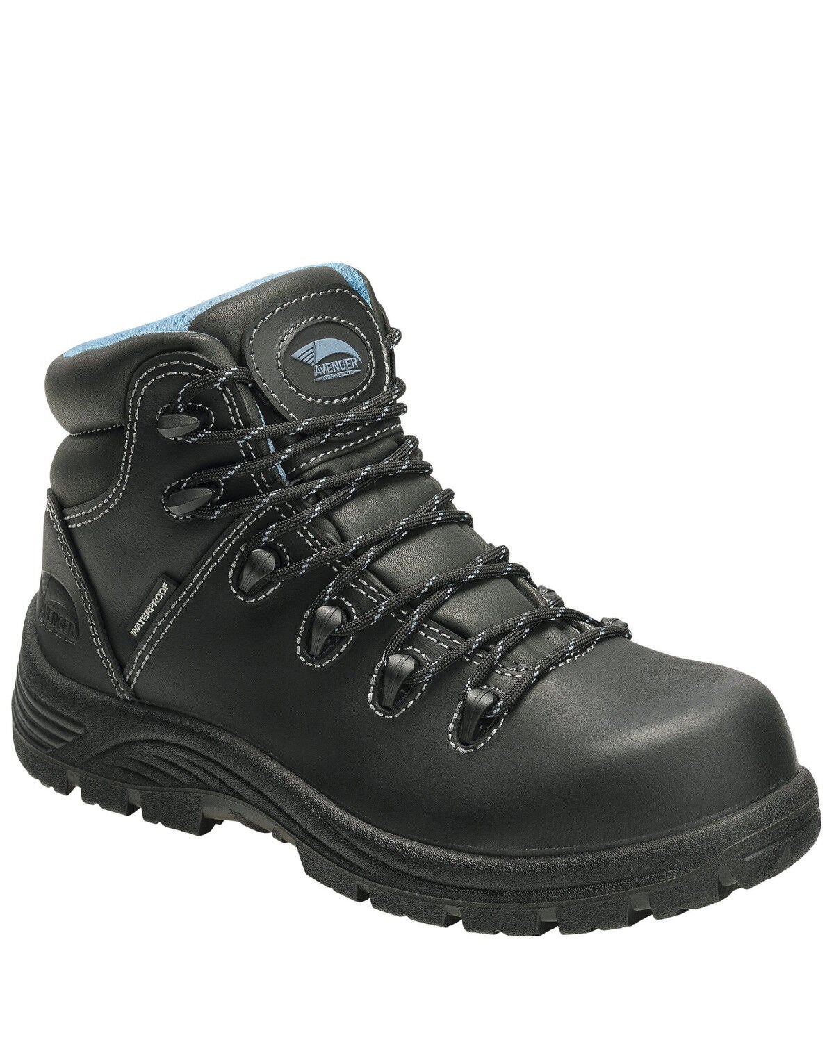Avenger Women's Framer Waterproof Work Boots - Composite Toe, Black, hi-res