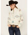 Image #1 - Shyanne Women's 1/2 Zip Southwestern Print Pullover Fleece, Cream, hi-res