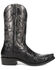 Image #2 - Dan Post Men's Exotic Python Western Boots - Snip Toe, Black, hi-res