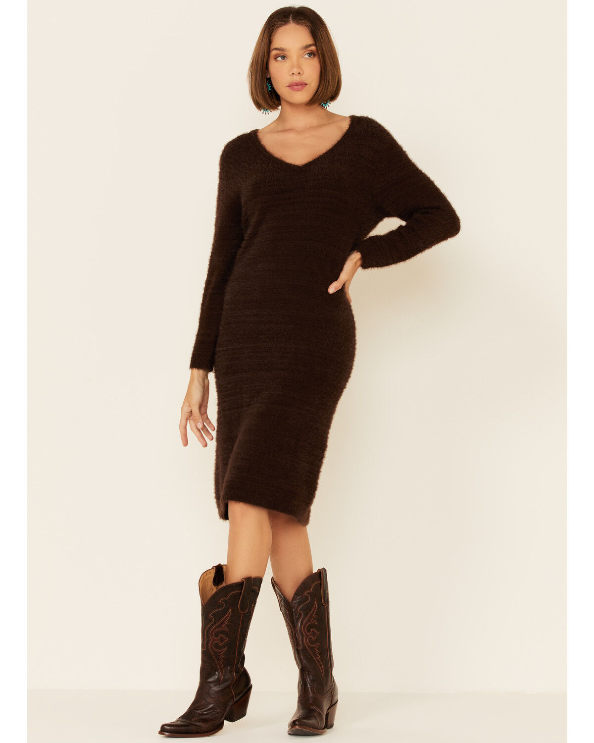 Image #5 - Tasha Polizzi Women's Lexi Midi Dress, Brown, hi-res