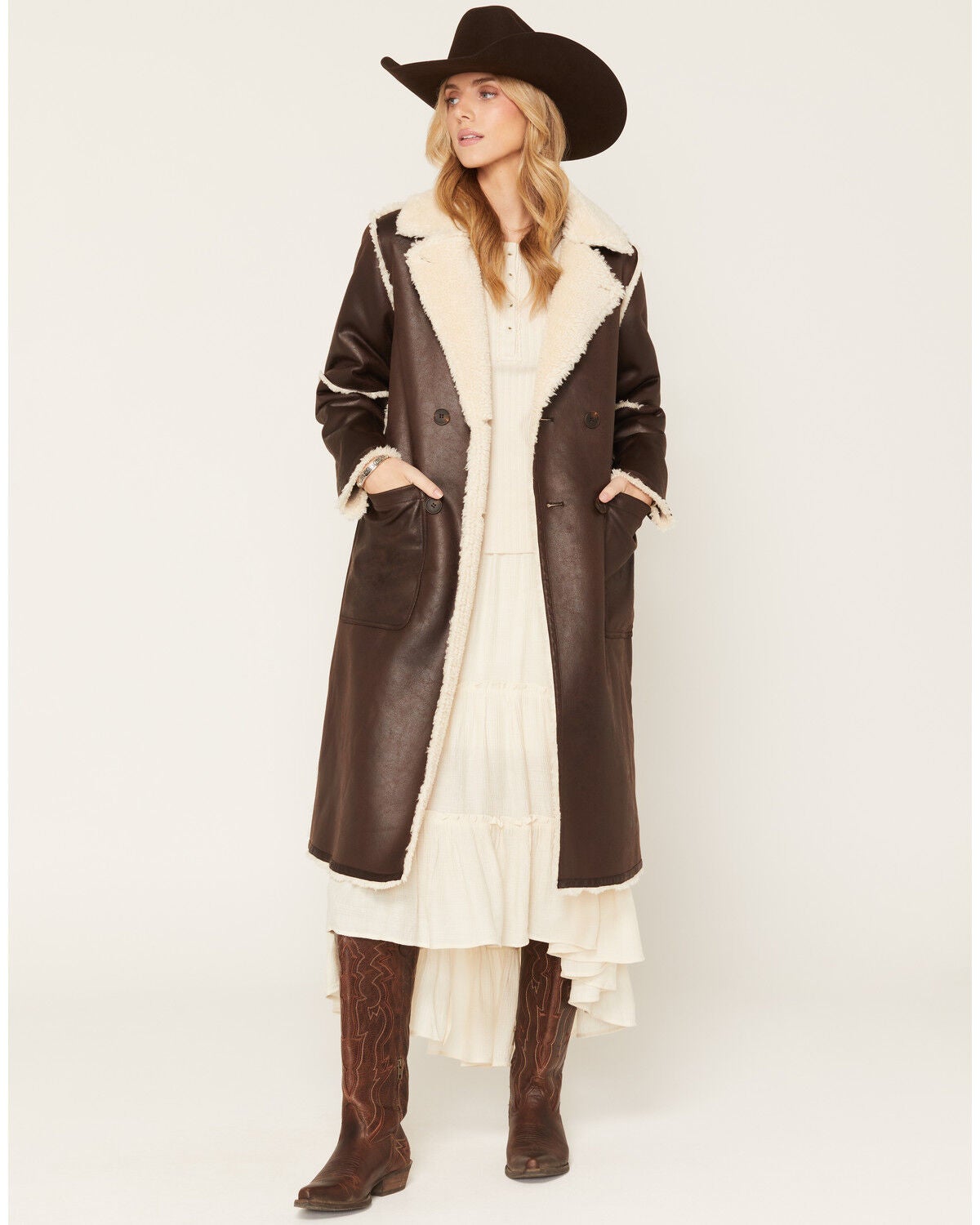 Image #1 - Shyanne Women's Frontier Reversible Coat, Cognac, hi-res