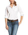 Image #1 - Ariat Women's Kirby White Stretch Button Down Long Sleeve Shirt, White, hi-res