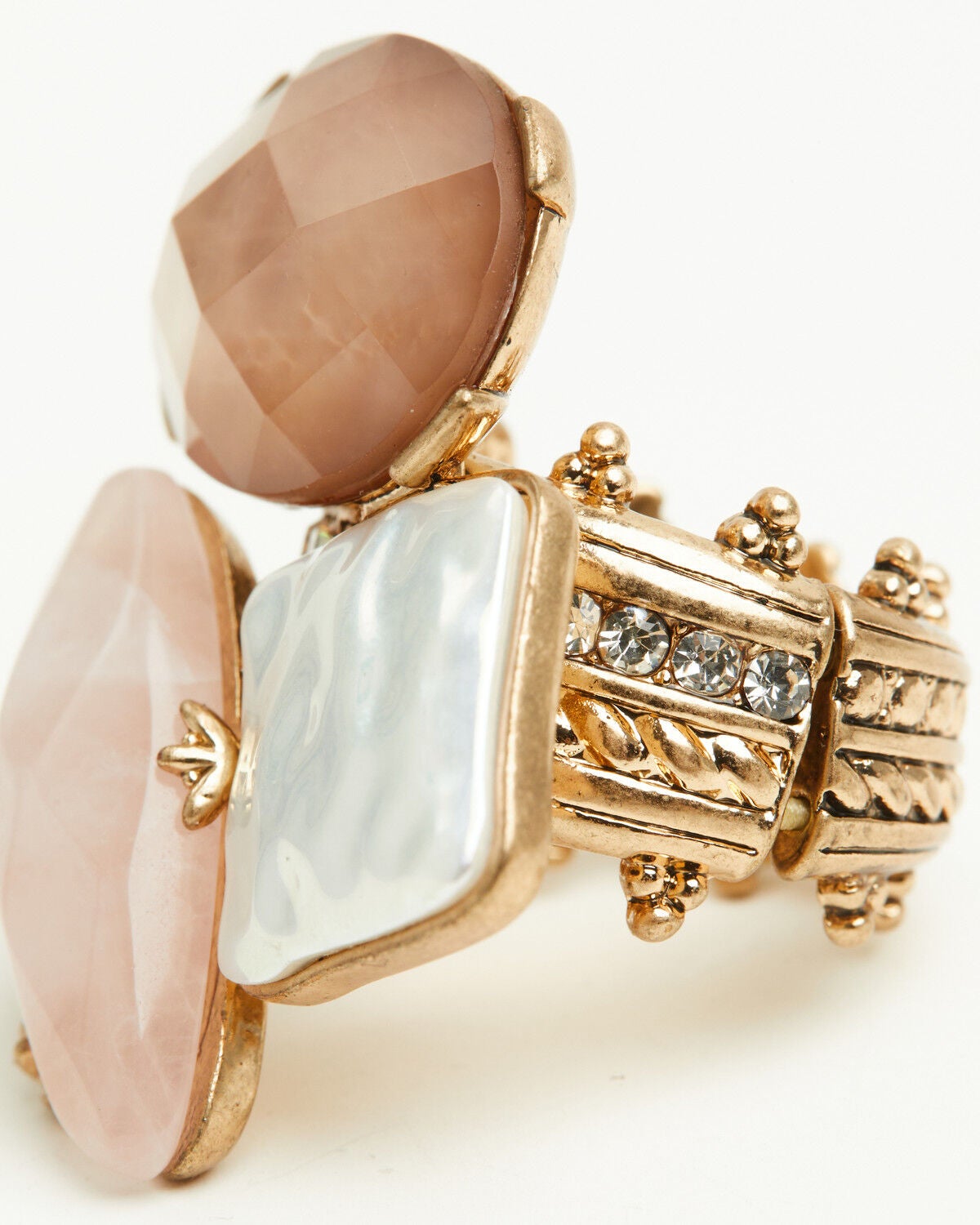 Image #2 - Lainey Wilson Women's Cluster Stone Ring, Gold, hi-res