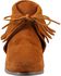Women's Minnetonka Classic Fringe Moccasin Boots, Brown, hi-res