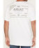 Image #4 - Ariat Men's Lockup Flag Painted Short Sleeve Graphic T-Shirt, White, hi-res
