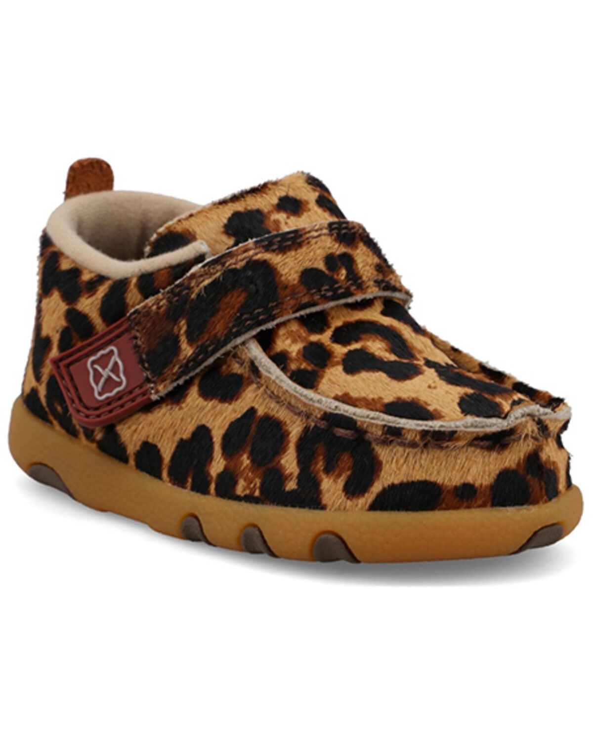 Image #1 - Twisted X Toddler Girls' Driving Mocs, Leopard, hi-res
