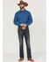 Image #2 - RANK 45® Men's Bulldogger Dobby Geo Button-Down Western Shirt, Blue, hi-res
