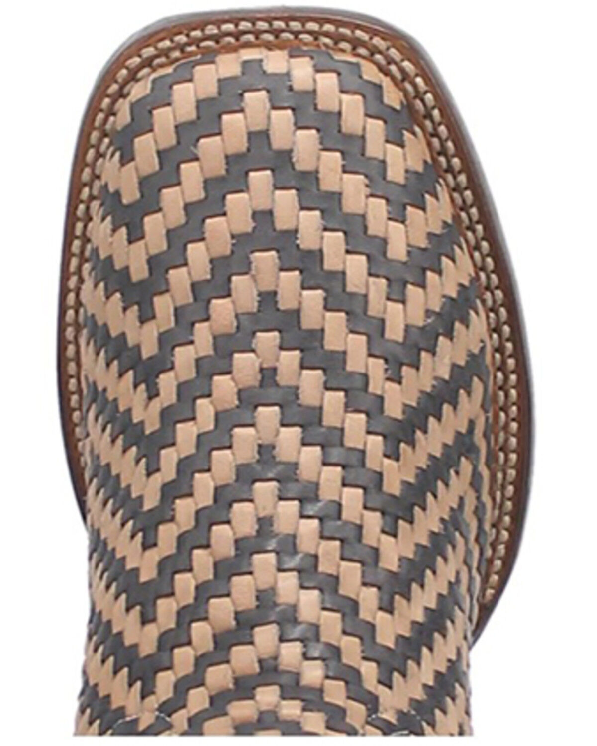 Image #6 - Dan Post Men's Keaton Basket Weave Performance Western Boots - Broad Square Toe, Black, hi-res
