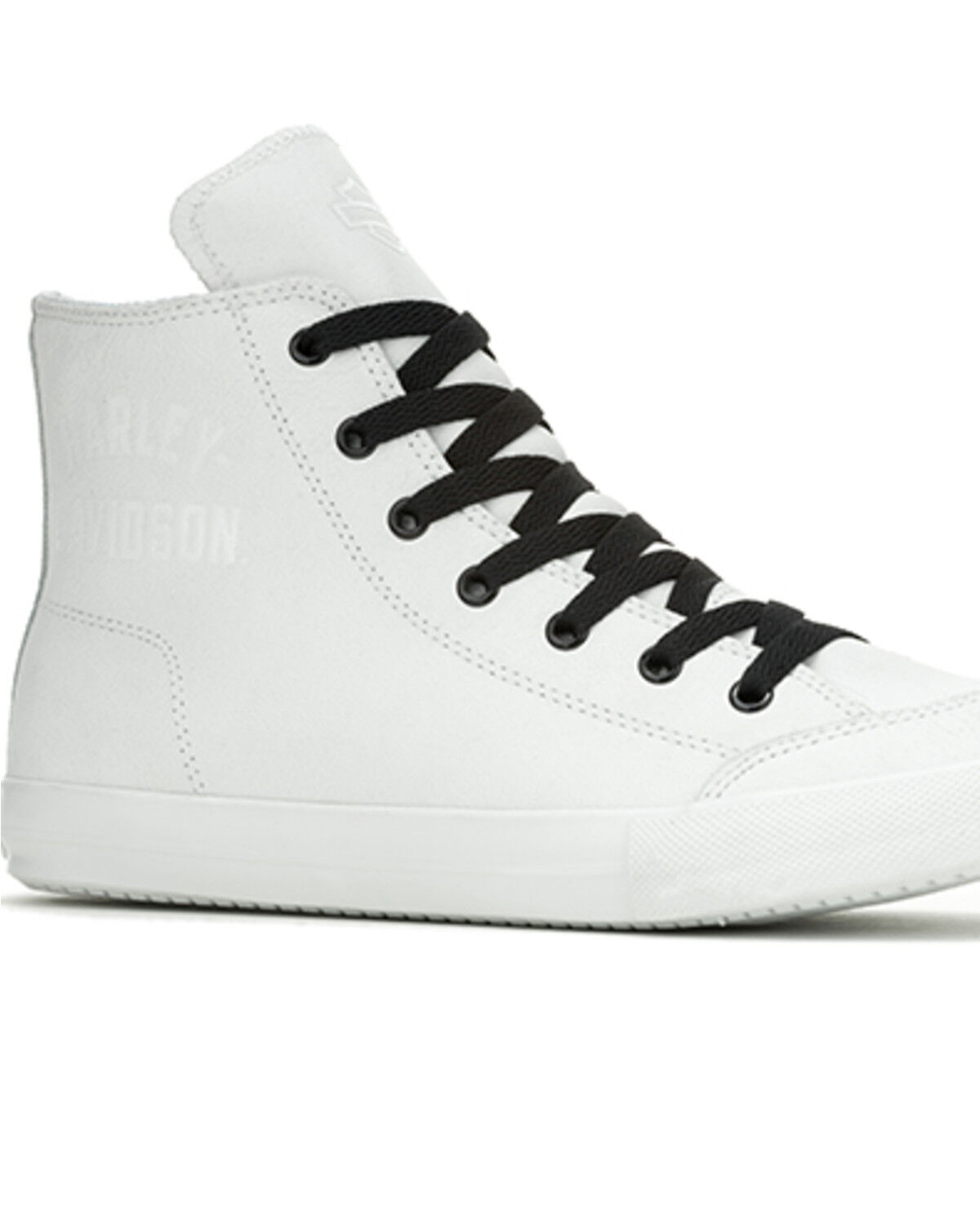 Image #1 - Harley Davidson Men's Nathan Motorcycle Sneakers, White, hi-res