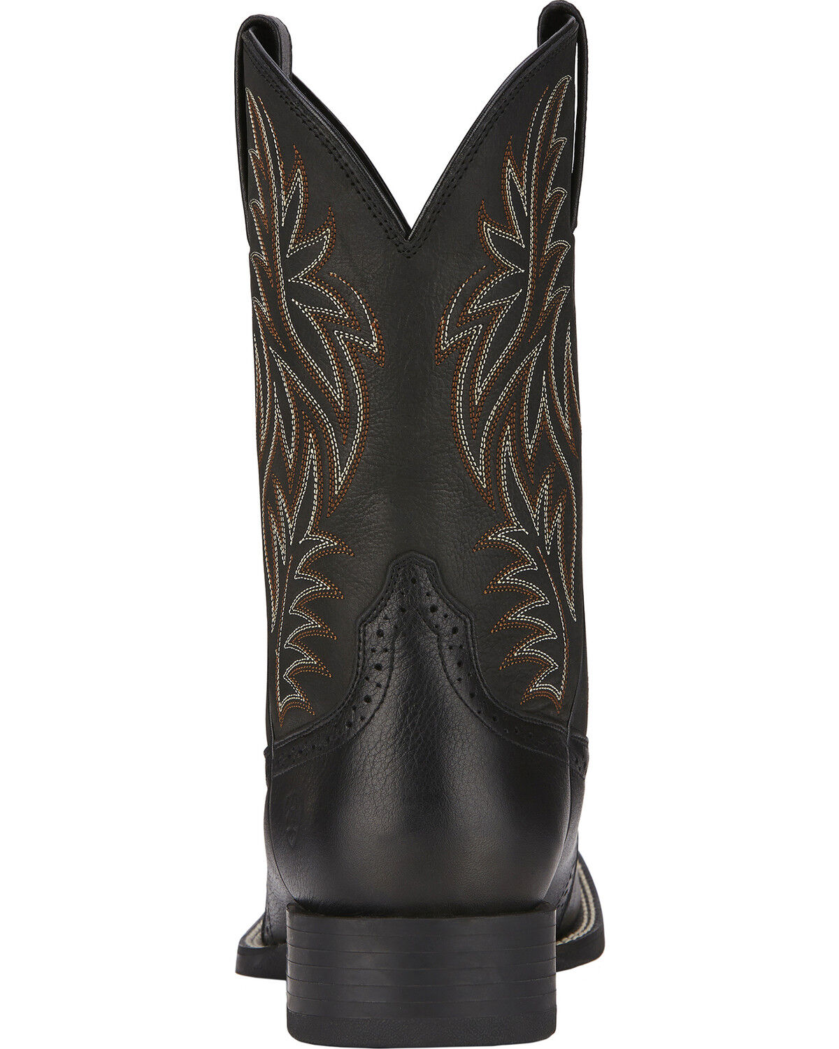 ariat sport western wide square toe black