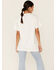 Image #3 - Country Deep Women's Texas San Angelo Rodeo Graphic Distressed Short Sleeve Tee, White, hi-res