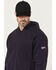 Image #2 - Ariat Men's FR Rev Full Zip Work Hooded Jacket - Big, Navy, hi-res