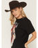 Image #2 - Shyanne Women's Horse Rhinestone Short Sleeve Graphic T-Shirt, Black, hi-res