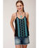 Roper Women's Black Embroidered Camisole Top, Black, hi-res