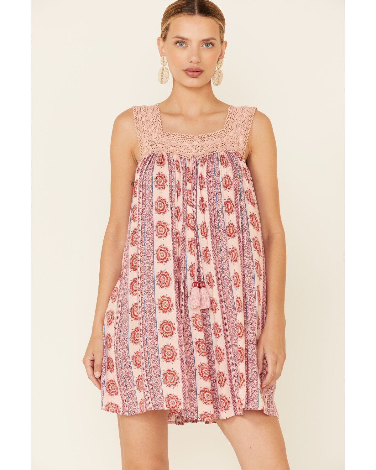 Image #2 - Band of the Free Women's Rose Anna Mini Dress, Rose, hi-res