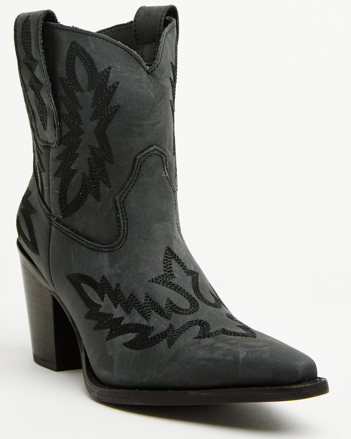 Image #1 - Dingo Women's Rocky Top Western Booties - Snip Toe, Black, hi-res