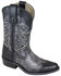 Smoky Mountain Boys' Preston Western Boots - Snip Toe, Black, hi-res