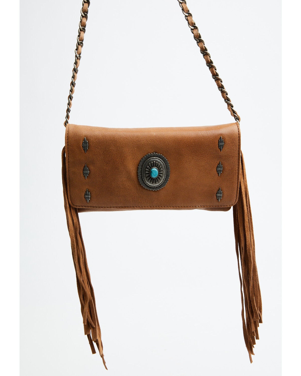 Image #1 - Idyllwind Women's Lenore Wallet Chain Crossbody Bag, Brown, hi-res