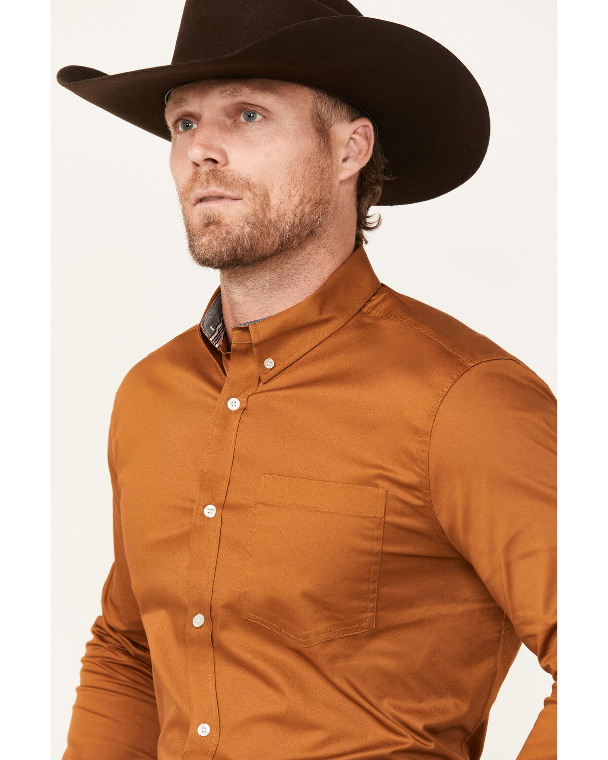 Image #2 - Cody James Men's Basic Twill Long Sleeve Button-Down Performance Western Shirt, , hi-res
