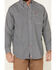 Image #3 - Ariat Men's FR Plaid Print Long Sleeves Button-Down Work Shirt - Tall, Navy, hi-res