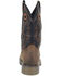 Image #3 - Double H Men's Isaac Western Work Boots - Composite Toe, Brown, hi-res