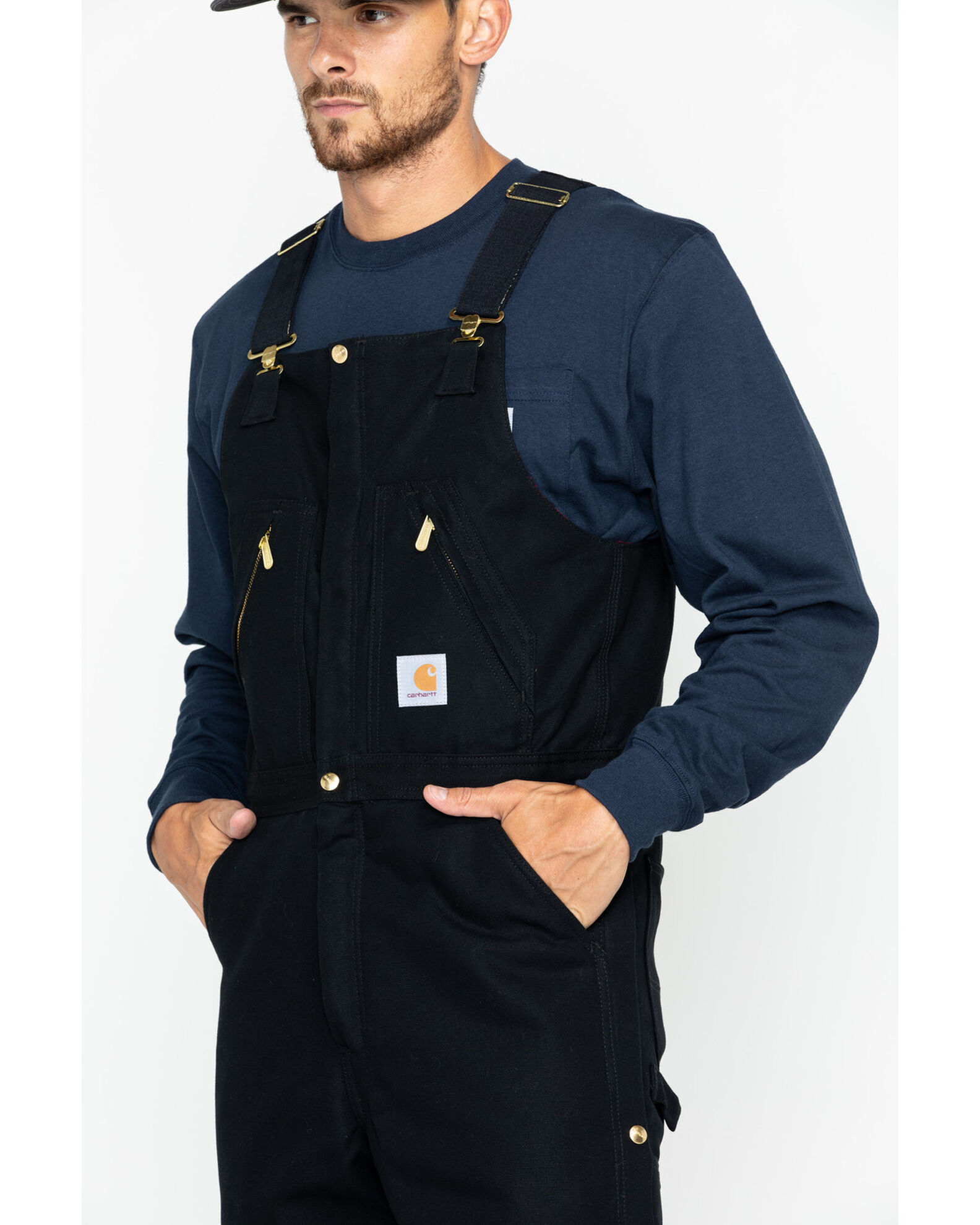 Carhartt insulated bibs zip to waist outlet