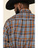 Cinch Men's Multi Med Plaid Double Pocket Long Sleeve Western Shirt , Multi, hi-res