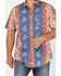 Image #3 - Tin Haul Men's Paniolo Tropical Horse Print Short Sleeve Western Shirt , Blue, hi-res