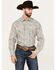 Image #1 - Roper Men's Amarillo Paisley Print Long Sleeve Pearl Snap Western Shirt, Brown, hi-res