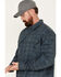 Image #2 - Hawx Men's FR Plaid Print Long Sleeve Button-Down Work Shirt, Slate, hi-res