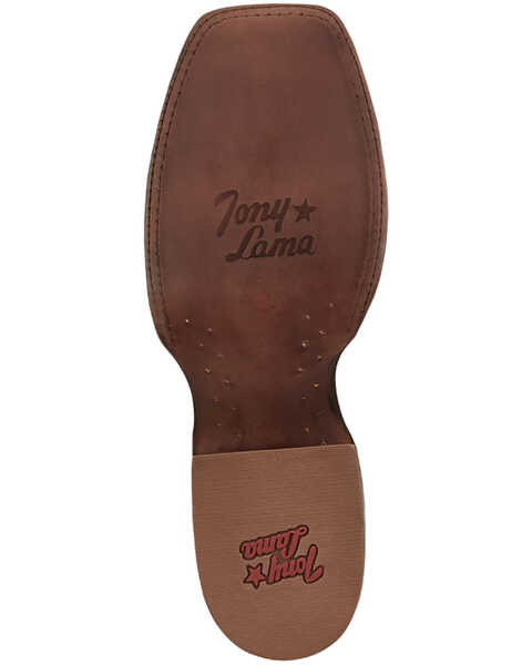 Image #7 - Tony Lama Men's Arena Asher Western Boots - Broad Square Toe, Brown, hi-res