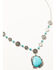 Image #1 - Shyanne Women's Canyon Sunset Concho Turquoise Necklace, Silver, hi-res