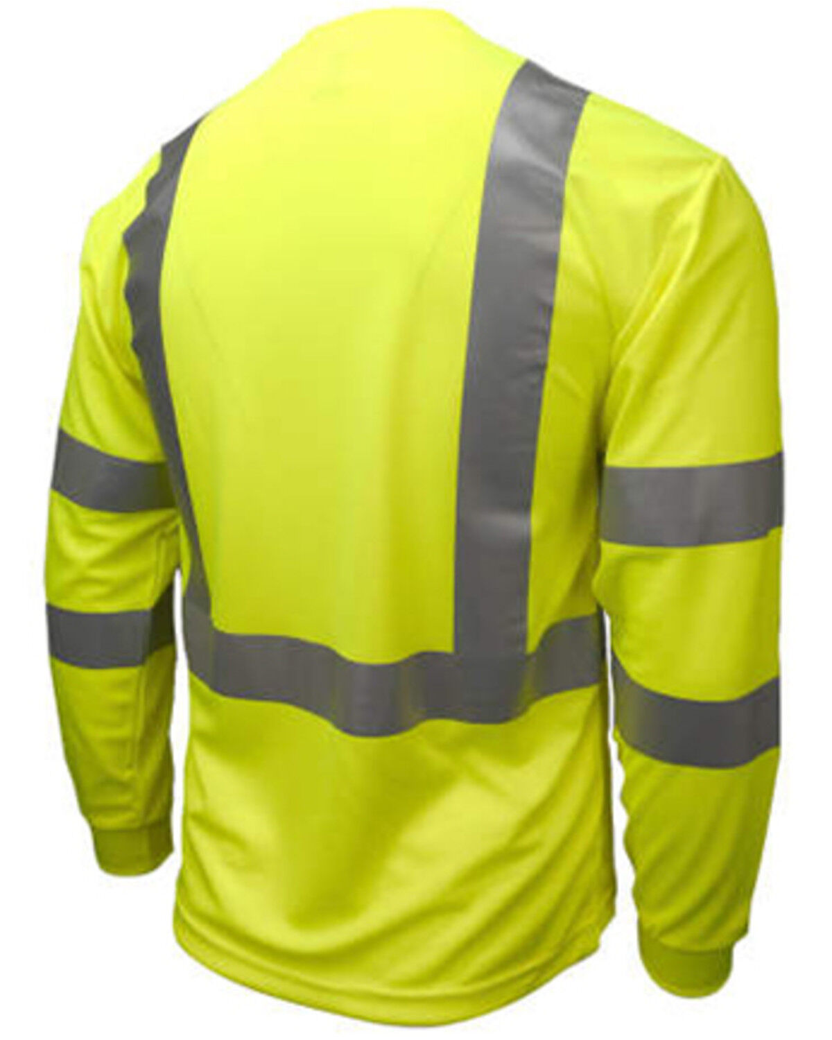 Image #2 - Radians Men's Hi-Vis ST21 Class 3 Pocket Long Sleeve Work Shirt, Yellow, hi-res