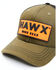 Hawx Men's Olive Logo Patch Mesh-Back Ball Cap , Olive, hi-res
