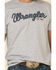 Wrangler Men's Grey Rope Logo Graphic Short Sleeve T-Shirt , Grey, hi-res