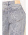 Image #3 - Cello Women's Light Wash High Rise Jacquard Rhinestone Embellished Wide Leg Stretch Denim Jeans, Light Wash, hi-res