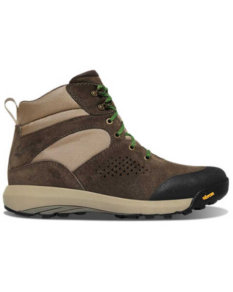Image #2 - Danner Women's Inquire Mid Textile Lace-Up Hiker Work Boots - Round Toe, Brown, hi-res
