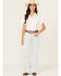 Image #3 - Ariat Women's Jordyn Light Wash Perfect Rise Trouser Stretch Denim Jeans, Light Wash, hi-res