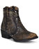 Image #1 - Circle G Women's Embroidery Fashion Booties - Round Toe, Black, hi-res