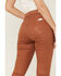 Image #4 - 7 For All Mankind Women's Coated Faux Leather Ankle Skinny Jeans, Brown, hi-res