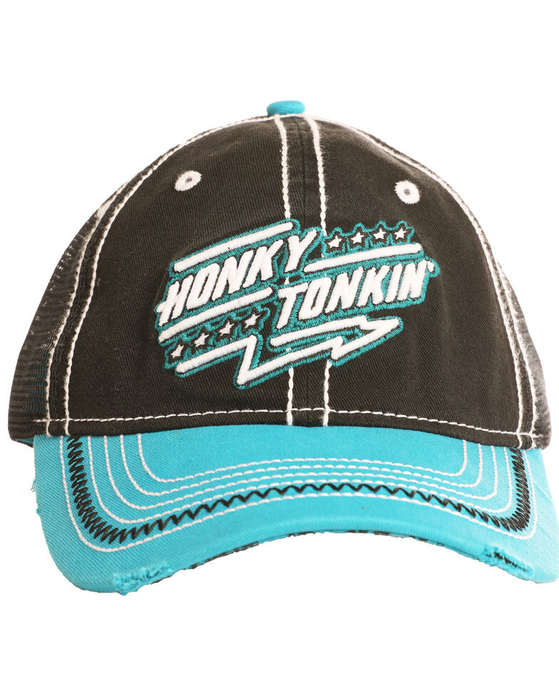 Rock & Roll Cowboy Men's Honky Tonkin Cap , Black, hi-res