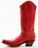 Image #3 - Planet Cowboy Women's It's All Red To Me Leather Western Boot - Snip Toe , Red, hi-res