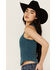 Image #2 - Idyllwind Women's Ribbed Studded Tank, Indigo, hi-res