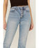 Image #2 - Cleo + Wolf Women's Exposed Button Fly Slim Straight Denim Jeans, Medium Wash, hi-res