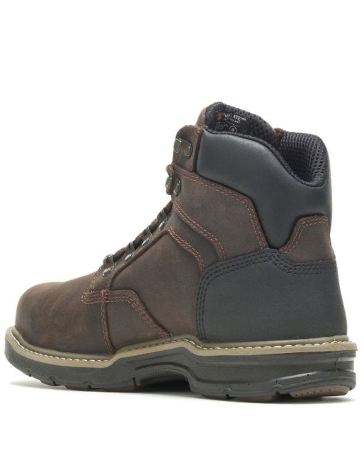 Image #3 - Wolverine Men's Bandit Work Boots - Composite Toe, Dark Brown, hi-res