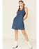 Image #2 - Wrangler Women's Americana Button Front Dress, Blue, hi-res