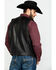 Scully Leatherwear Men's Leather Buck Stitch Vest , Brown, hi-res