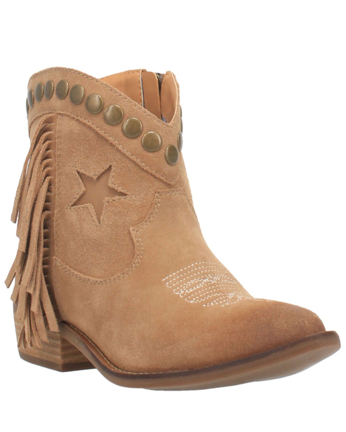 Image #1 - Dingo Women's Lonestar Fashion Booties - Round Toe, Natural, hi-res